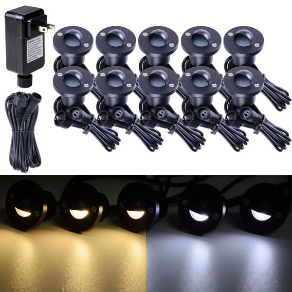 10 Pack Led Step Deck Light Kit Garden Lighting