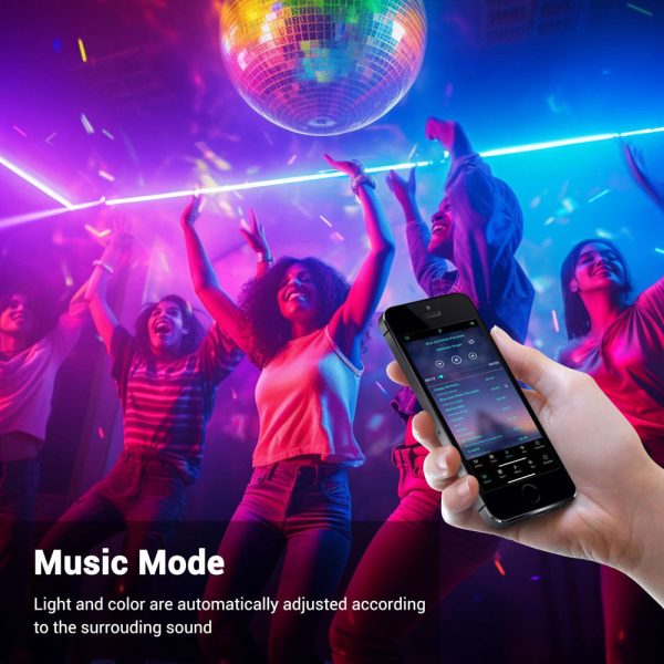 50Ft Waterproof Led Neon Light App & Rf Remote Color Changing