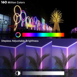 50Ft Waterproof Led Neon Light App & Rf Remote Color Changing