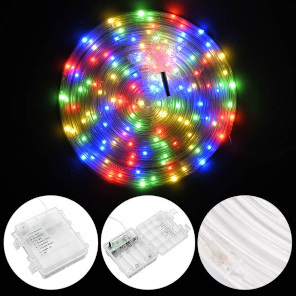 6Ft Led Lighted Spiral Christmas Tree Battery Operated