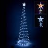 6Ft Led Lighted Spiral Christmas Tree Battery Operated