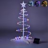 2Ft Lighted Spiral Christmas Tree Solar Operated