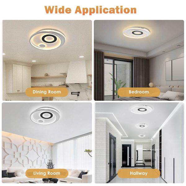 Led Flush Circle Ceiling Light With Remote