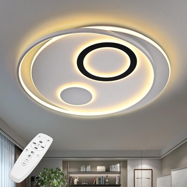 30 70W Led Flush Circle Ceiling Light With Remote