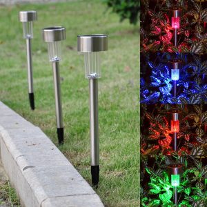 Solar Powered Lights For Yard Outdoor Pathway Lights 6Ct/Pk