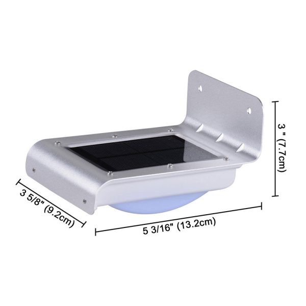 Solar Powered Motion Sensor Light Wireless Security Wall