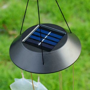 Shell Solar Powered Led Light Wind Chime