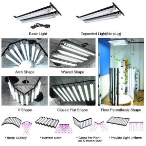 T5 Grow Light 4 Foot Fluorescent Grow Light 2-Tube