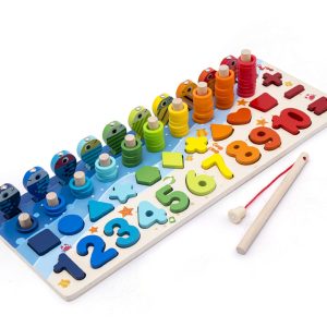 Children Baby Colorful 3D Geometric Alphabet Number Puzzle Educational Toy