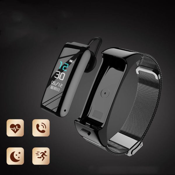 Two-In-One Bluetooth Headset Multifunctional Smart Wristband