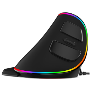 Vertical Ergonomic Snail Rgb Anti-Mouse Hand Wired Mouse