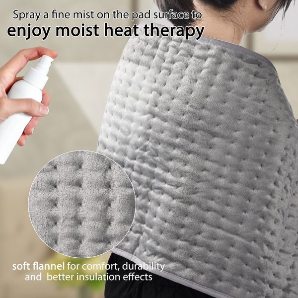 Washable Electric Heat Pad Moist Dry Heat 16X30 In