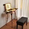 Artist Studio Rolling Makeup Travel Vanity Case W/ Light 15X10X23