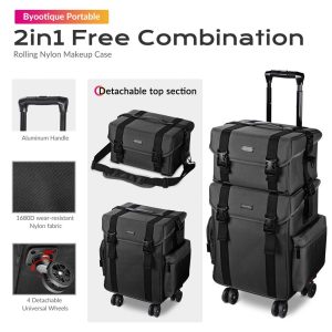 2In1 Nylon Pro Rolling Makeup Case With Drawers(8)