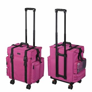 Rolling Makeup Case Nylon With Drawers(8)