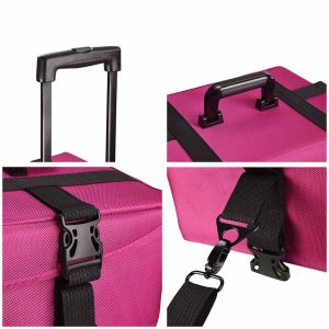 Rolling Makeup Case Nylon With Drawers(8)