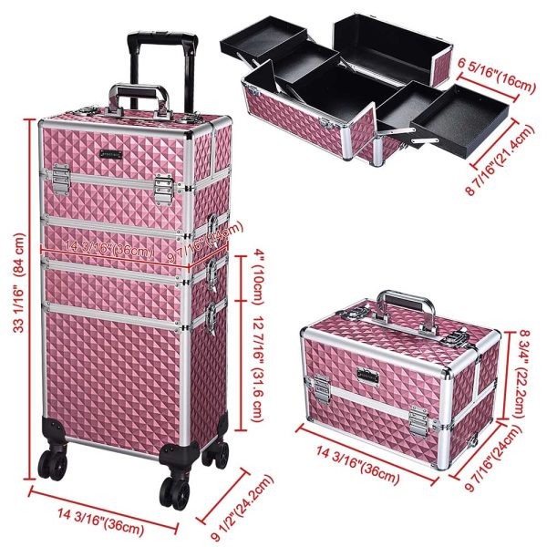 Rolling Makeup Case For Makeup Nail Artist Hairstylist