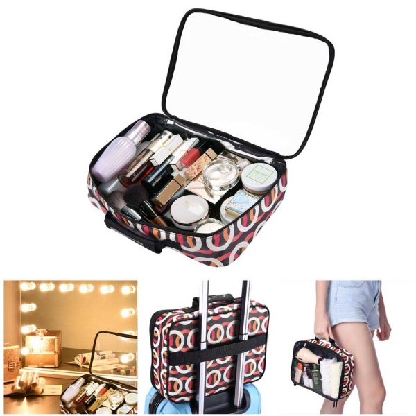 Cosmetic Makeup Bag Portable Clear Bag 14X10X3