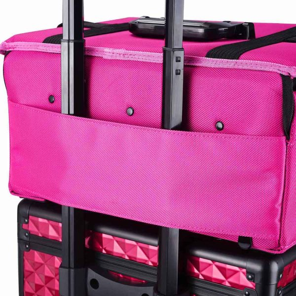 Nylon Cosmetic Makeup Train Case 17X13X9