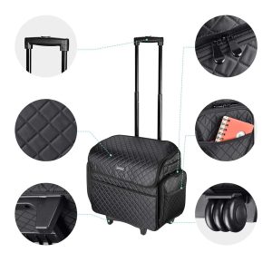 Cosmetology Rolling Case For Hair Stylist Hobbyist Artist