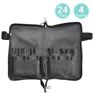 Makeup Brush Belt With Zip 24 Pockets