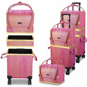 Rolling Makeup Case Hairstylist Case On Wheels