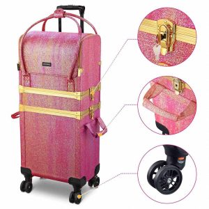 Rolling Makeup Case Hairstylist Case On Wheels