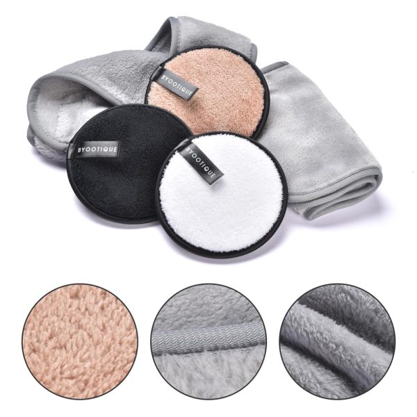 Makeup Remover Pads Headband Towel Pack Of 3