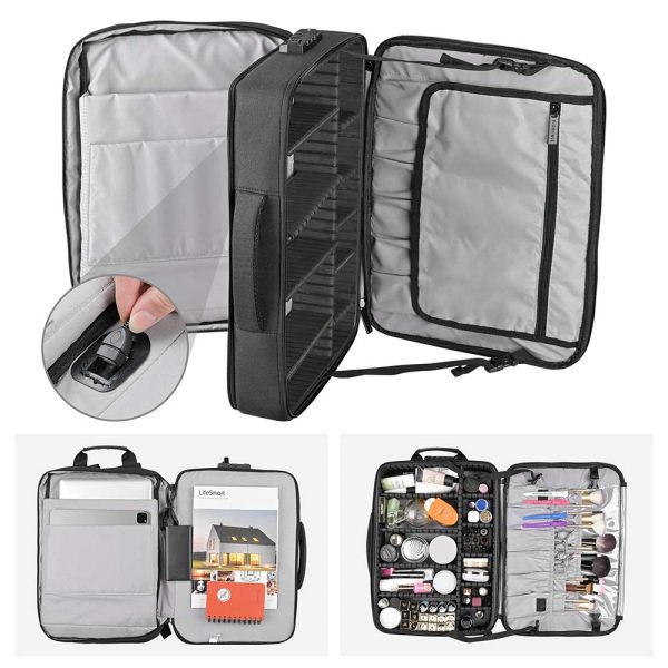 Makeup Artist Backpack With Compartments Tsa Lock