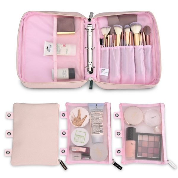 Binder Makeup Bag Cosmetic Pouches A4/Letter Size