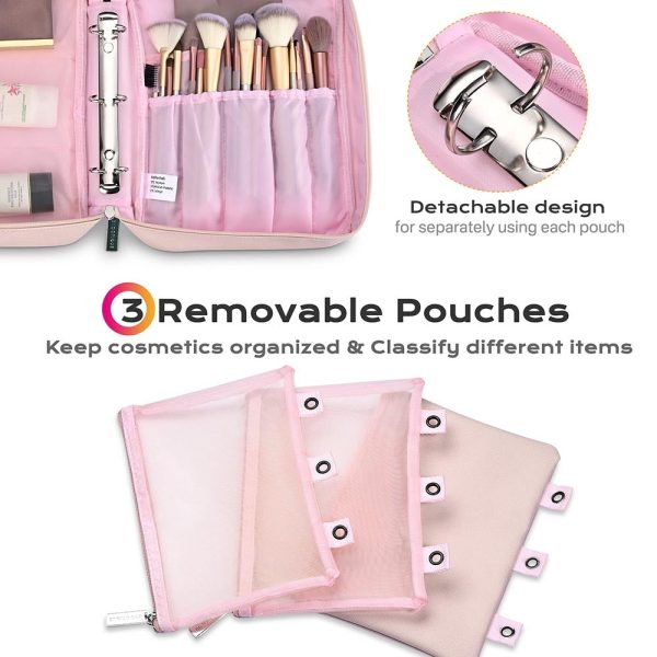 Binder Makeup Bag Cosmetic Pouches A4/Letter Size