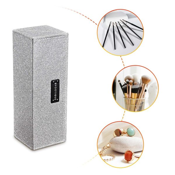 Glitter Magnetic Makeup Case Brush Holder Hard Shell