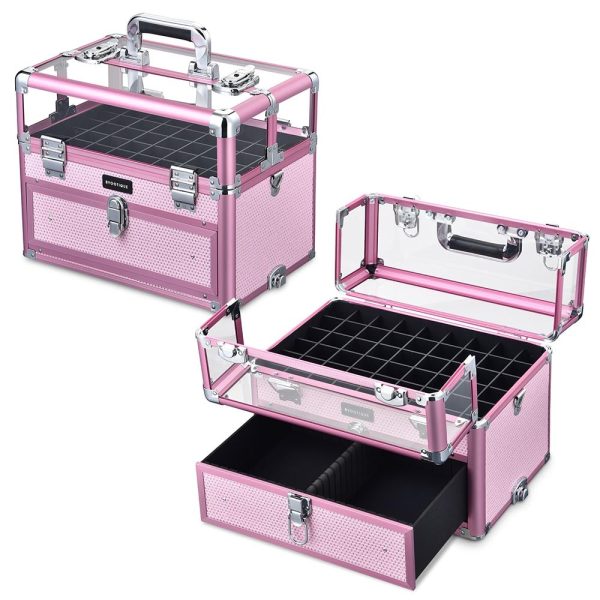 Rolling Makeup Case Nail Case With Drawer