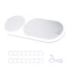 Car Vanity Mirror For Sun Visor Clip On With Light & 3X Magnify