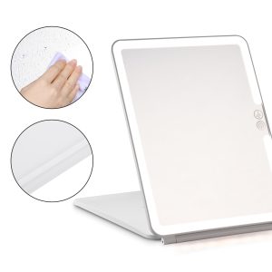 Rechargeable Lighted Large Travel Mirror 1X/3X/5X Magnifying