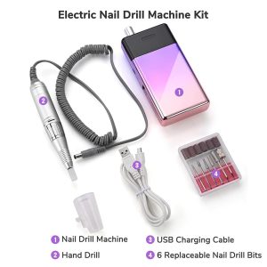 Rechargeable Nail Drill Acrylic Nails Manicure Machine