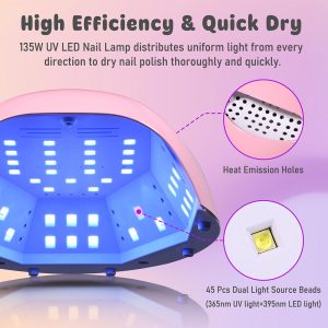 Led Nail Lamp Gel Dryer Built-In Timer