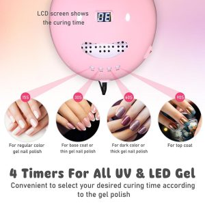 Led Nail Lamp Gel Dryer Built-In Timer