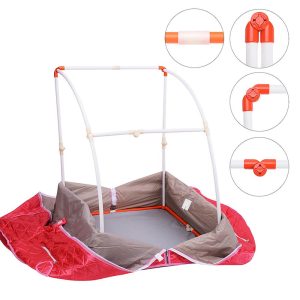 Portable Sauna Tent Steam Spa W/ Chair Remote Rose Red 2L