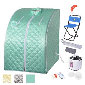 Portable Sauna Tent Steam Spa W/ Chair Remote 2L