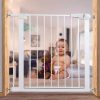 Wide Baby Walk Through Fence Gate With Door Pressure Mounted