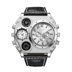 Dual Time Zone Quartz Watch For Men