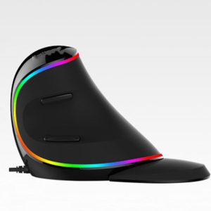 Vertical Ergonomic Snail Rgb Anti-Mouse Hand Wired Mouse