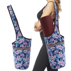 Yoga Bag Backpack With Large Size Zipper Pocket Fit Most Size Mats