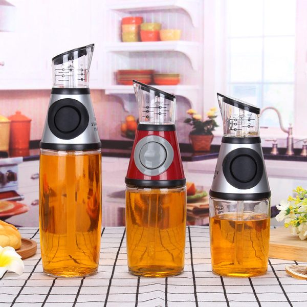 500Ml Measurable Glass Bottle Oil Bottle Soy Bottle Kitchenware