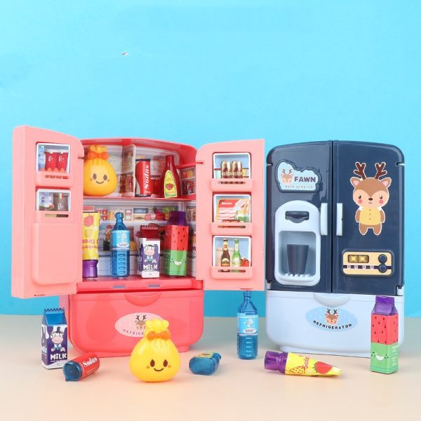 Double Door Mini Toy Refrigerator