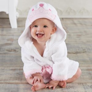 Children'S Hooded Animal-Shaped Absorbent Bathrobe