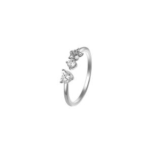 Flower Ring Rhodium-Plated