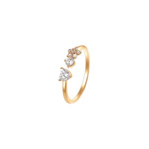 Flower Ring Rhodium-Plated