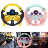 Eletric Simulation Steering Wheel Toy With Light Sound Kids